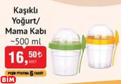 ~500 ML KAŞIKLI YOĞURT/ MAMA KABI